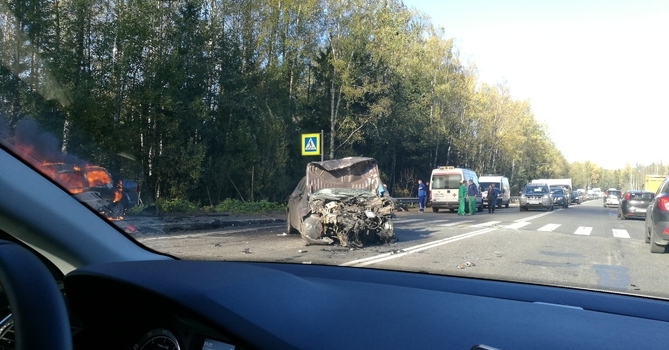 Смертельная авария на Выборгском шоссе