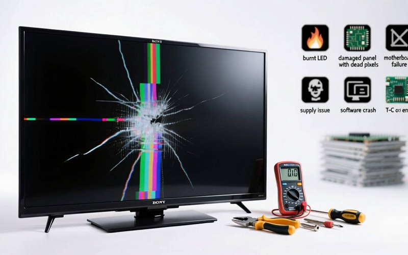 6 частых поломок телевизоров Sony и как их распознать